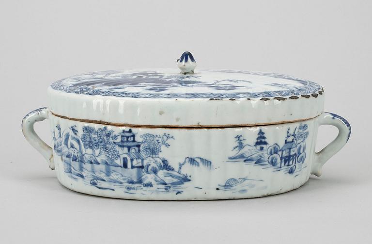 PASTEJFORM med LOCK, porslin, Kina, Qing dynastin, Qianlong (1736-1795).