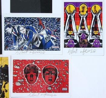 VYKORT, 23 st samt dedikation, Gilbert and George.