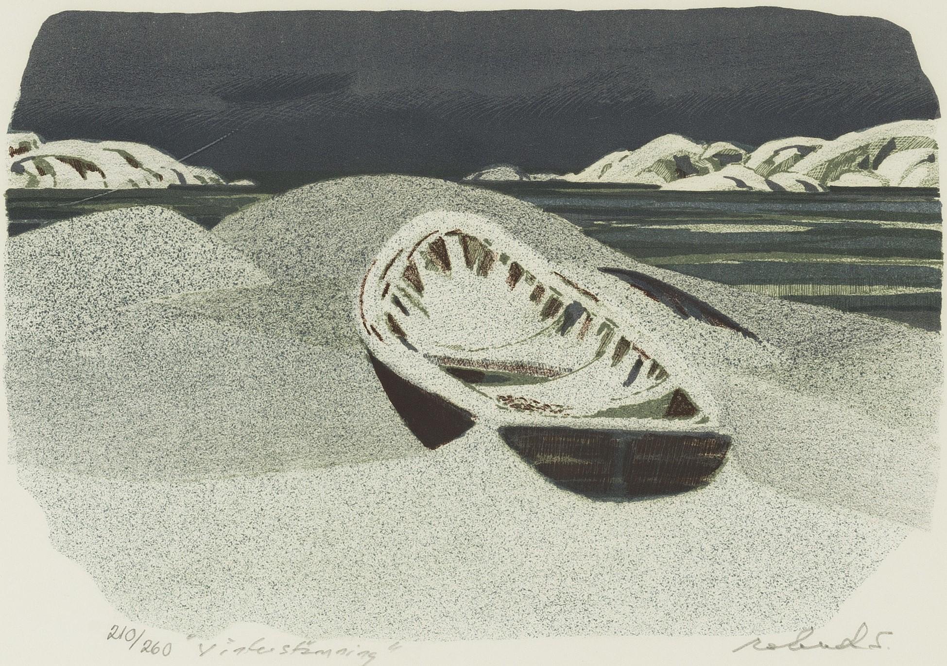 Roland Svensson, lithograph in colors, signed and numbered 210/260.