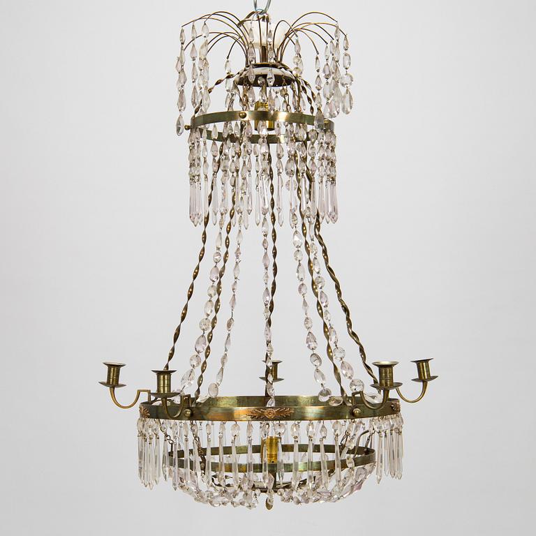 An early 19th century late Gustavian chandelier.