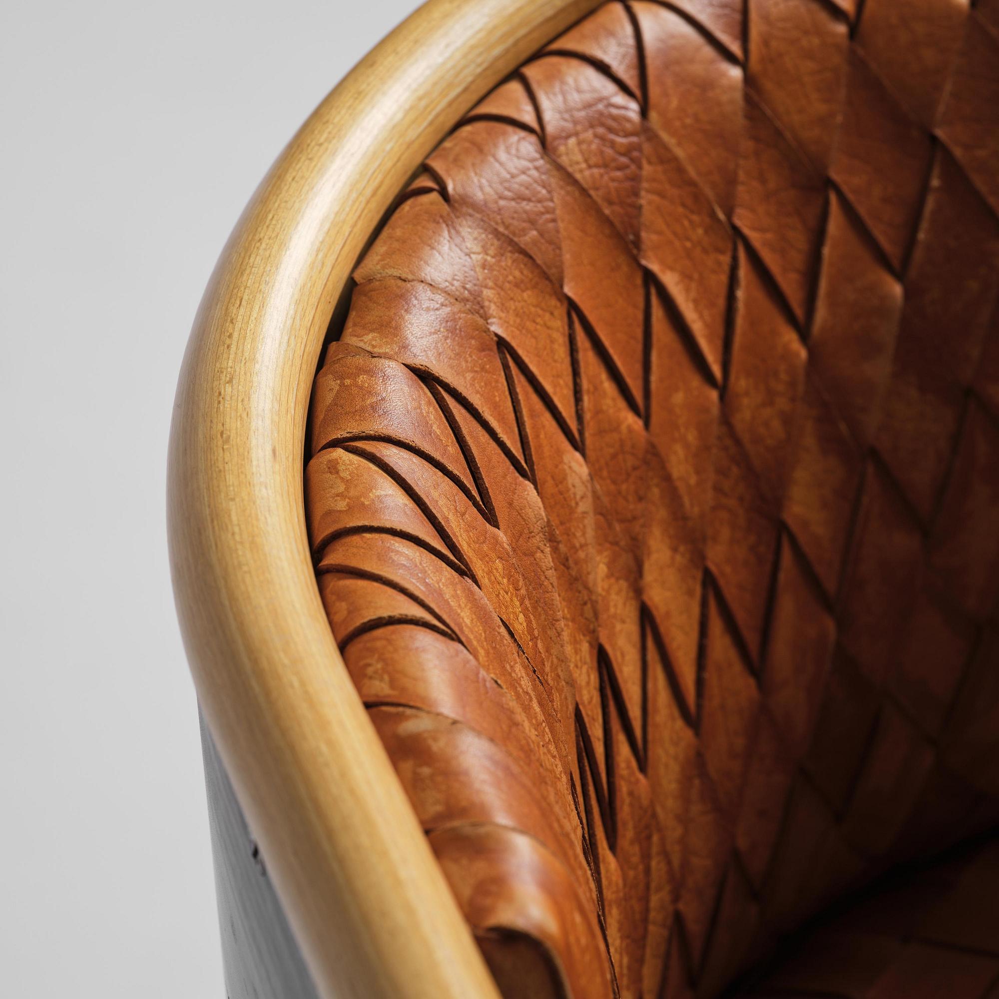 Mats Theselius, an "Aluminiumfåtölj" armchair, ed. 83/200, Källemo, Värnamo, post 1990.