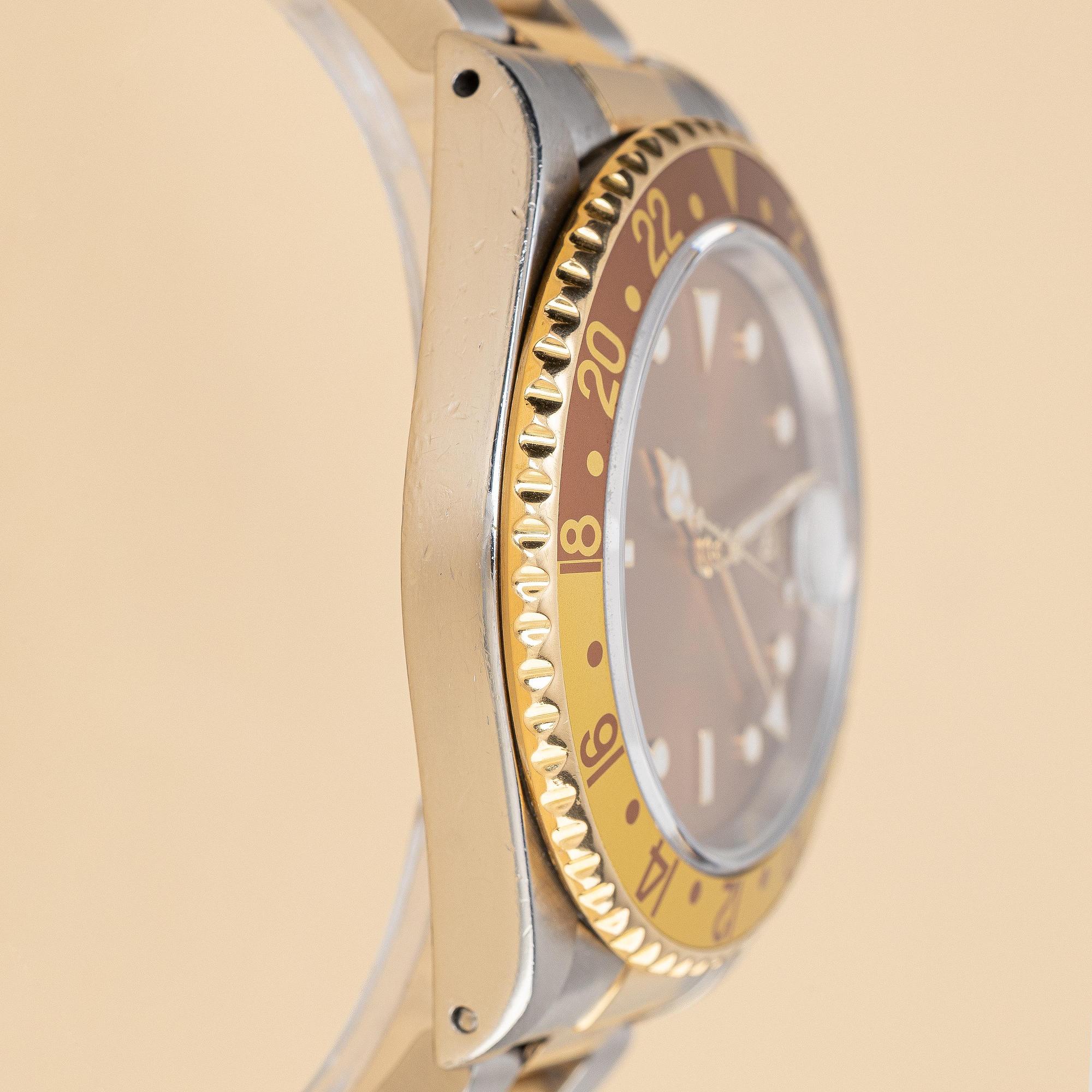 Rolex, GMT-Master II, "Root Beer" & "Black Tritium Dial & Insert", ca 1995.