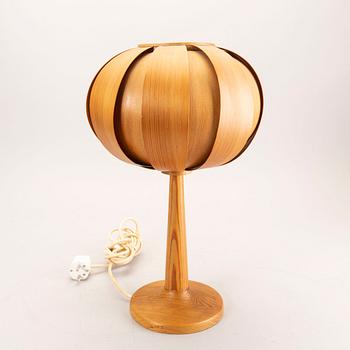 A Futura AB, Tibro, 1960s pine table lamp.