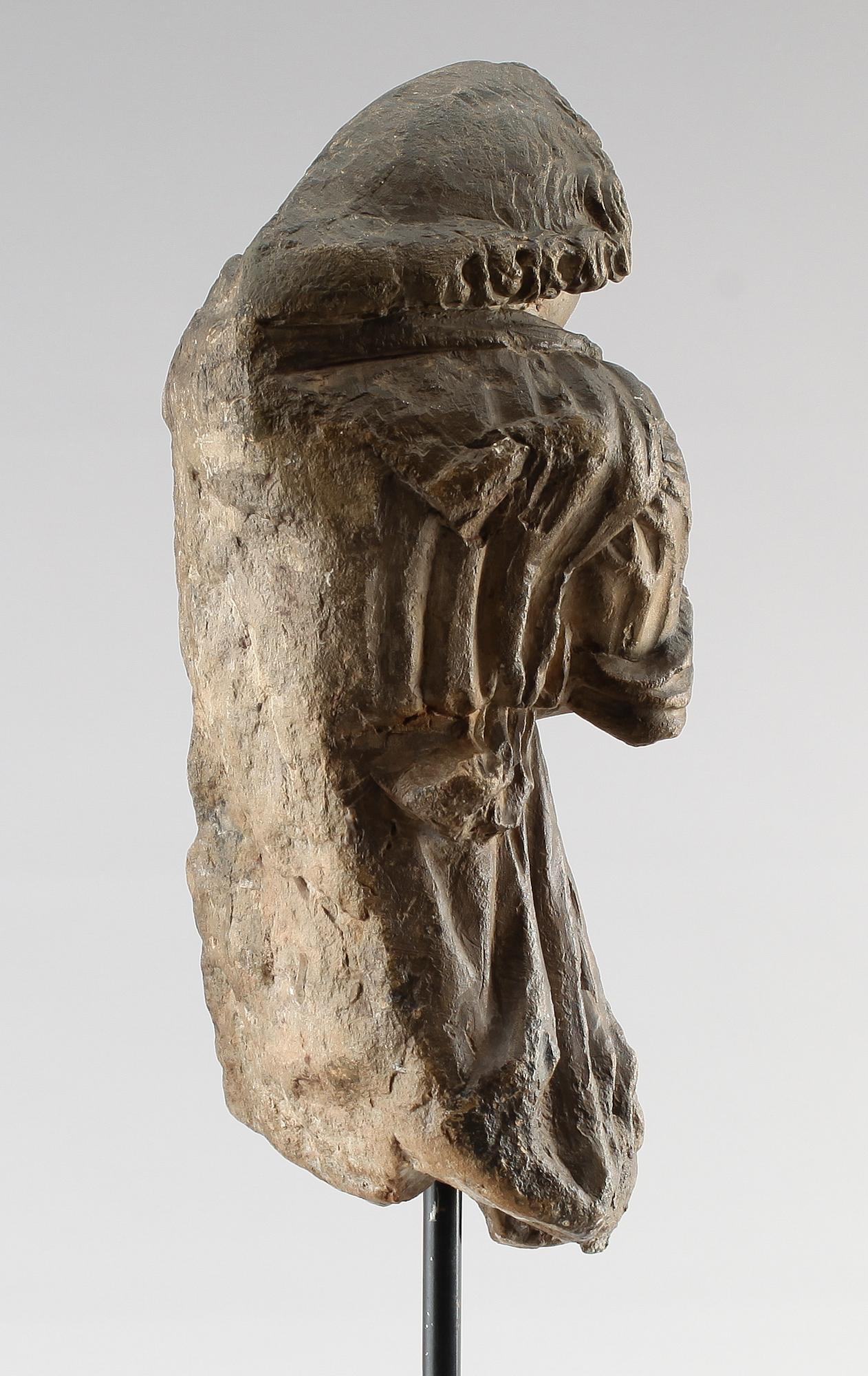 SKULPTUR, sten, sakral, 1800-tal eller äldre.