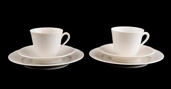 KAFFESERVIS, 24 del, porslin, Louise Adelborg, Rörstrand.