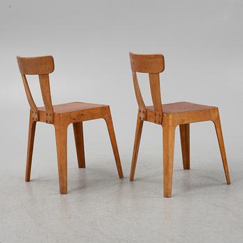 Stolar, 10 st, troligtvis Finland, 1900-talets mitt.