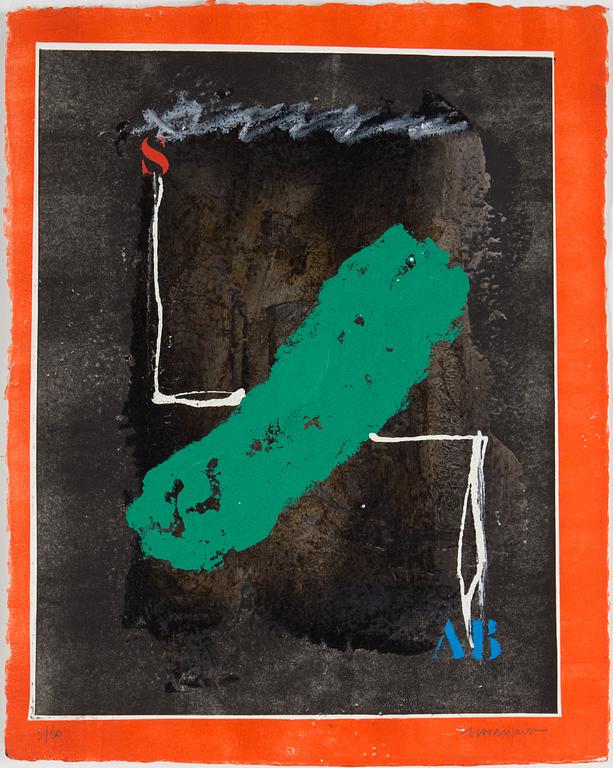 JAMES COIGNARD, Mapp med 8 st carborundum, "Regards sur l'oeuvre gravé", signerade och numerade 3/60.