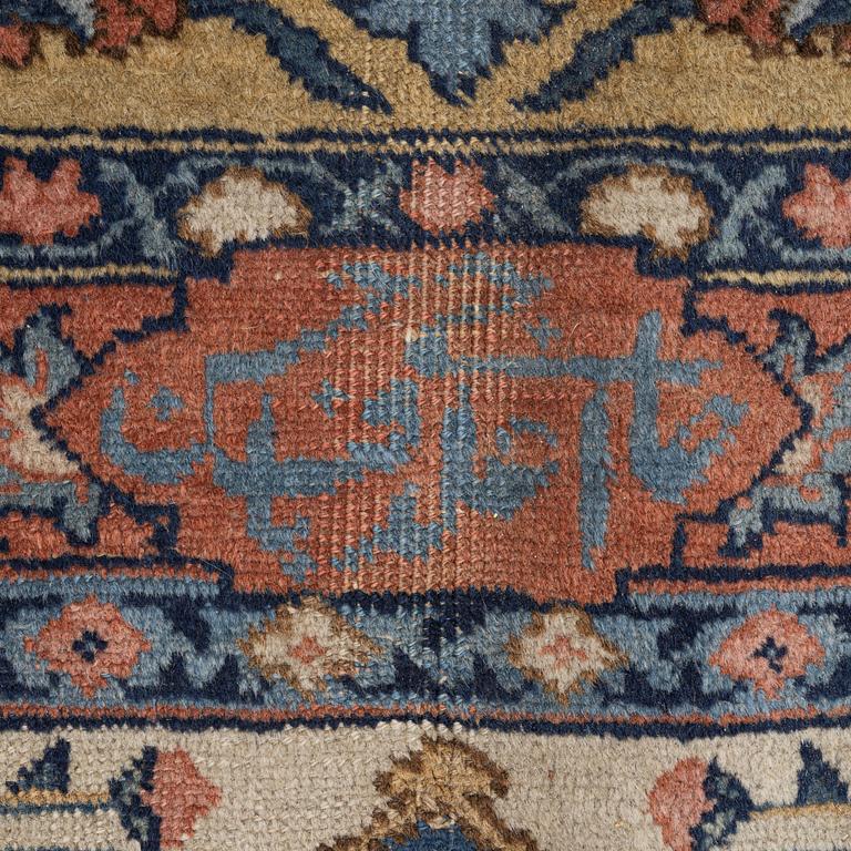 An Antique Tabriz carpet, Northwest Persia (Iran), signed Alabaf c 387 x 299 cm.