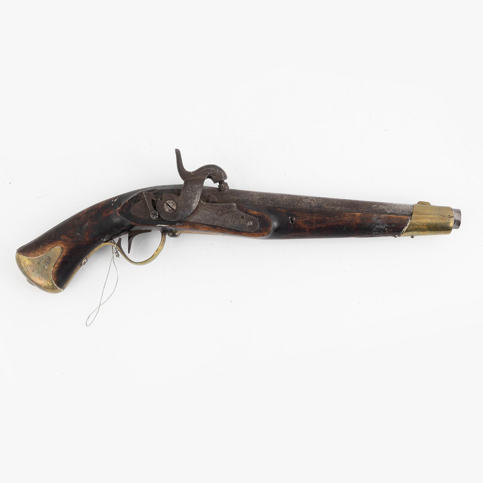 A Swedish rifled percussion pistol 1820-57(59) pattern.