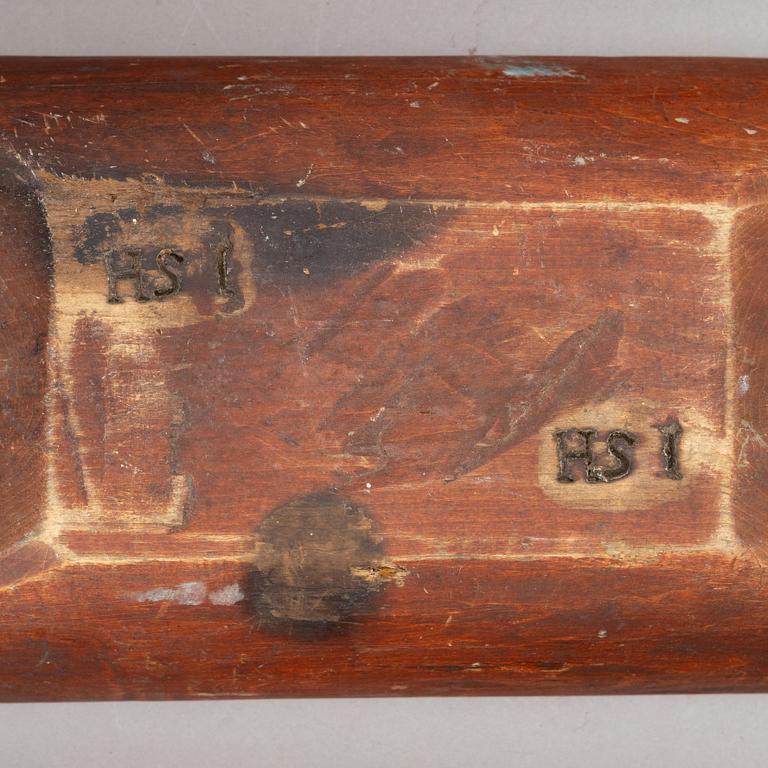 Tråg, 4 st, allmoge, 1800-1900-tal.