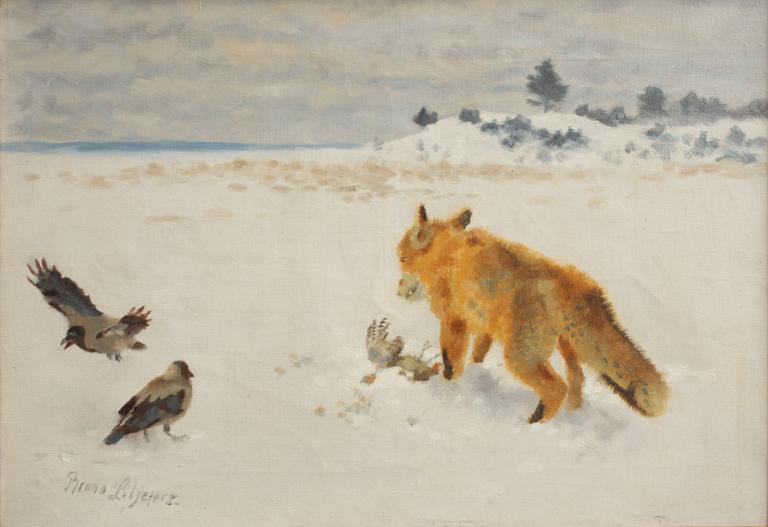 BRUNO LILJEFORS, olja på duk, sign.
