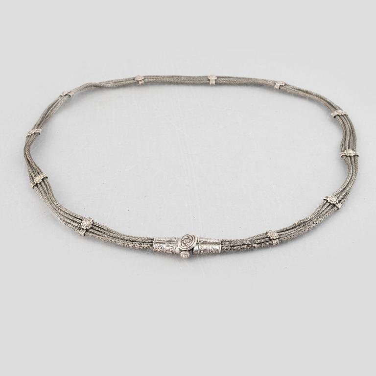 Belt, silver, without silver marks, probably Russia/Orient, around the year 1900.