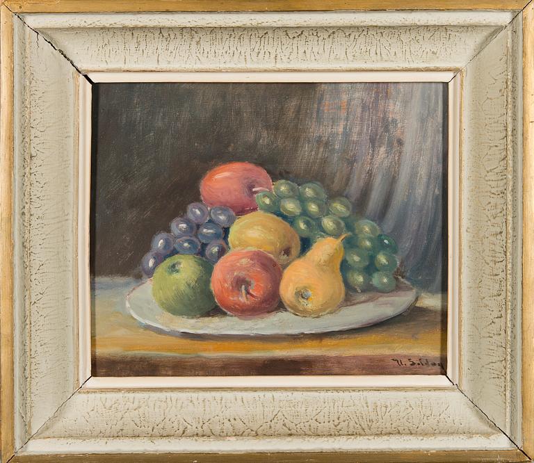 UUNO SOLDAN, olja på masonit, signerad.