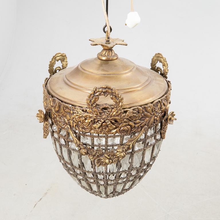Ceiling lamp Louis XVI style, second half of the 20th century.