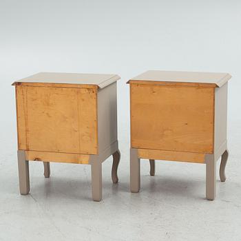 A pair of bedside tables, first half of the 20th Century.