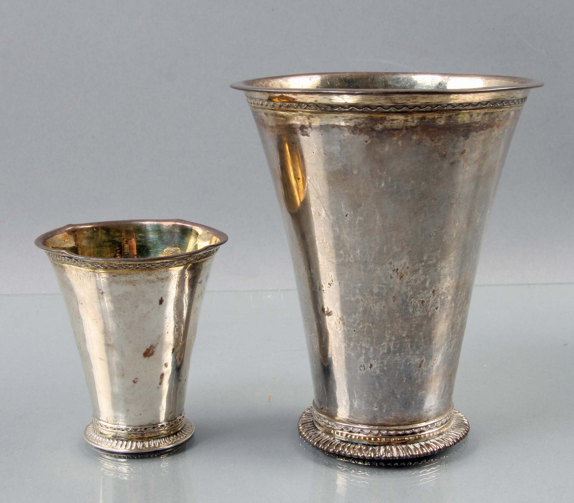 BÄGARE, 2 st, silver.