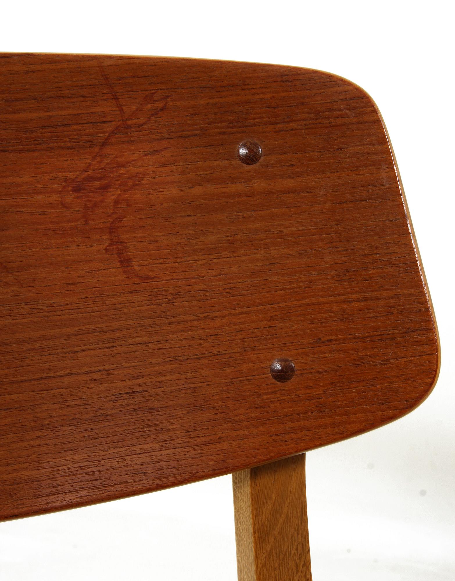 STOLAR, 6 st, samt MATBORD, Ulferts, Tibro,  1900-talets mitt.