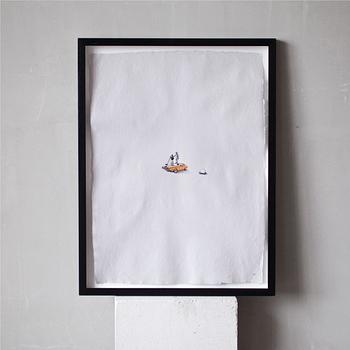 PABLO DELGADO, "So Proud", paste ups on paper with embellishment, 2013.