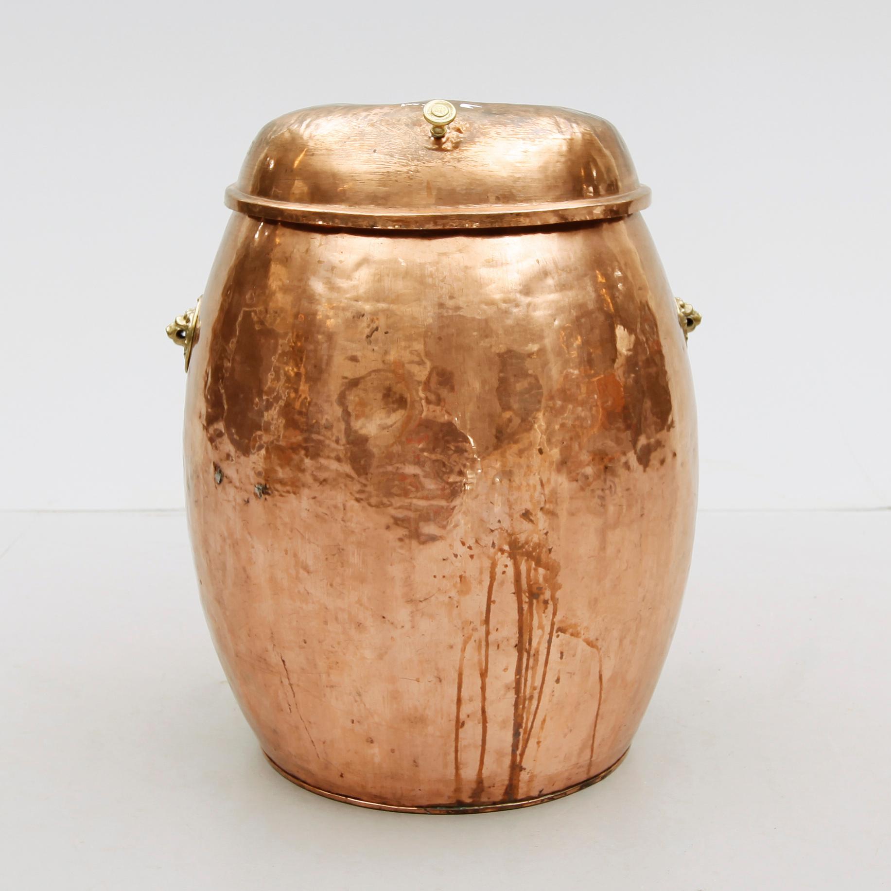 VATTENTUNNA, koppar, sent 1800-tal.