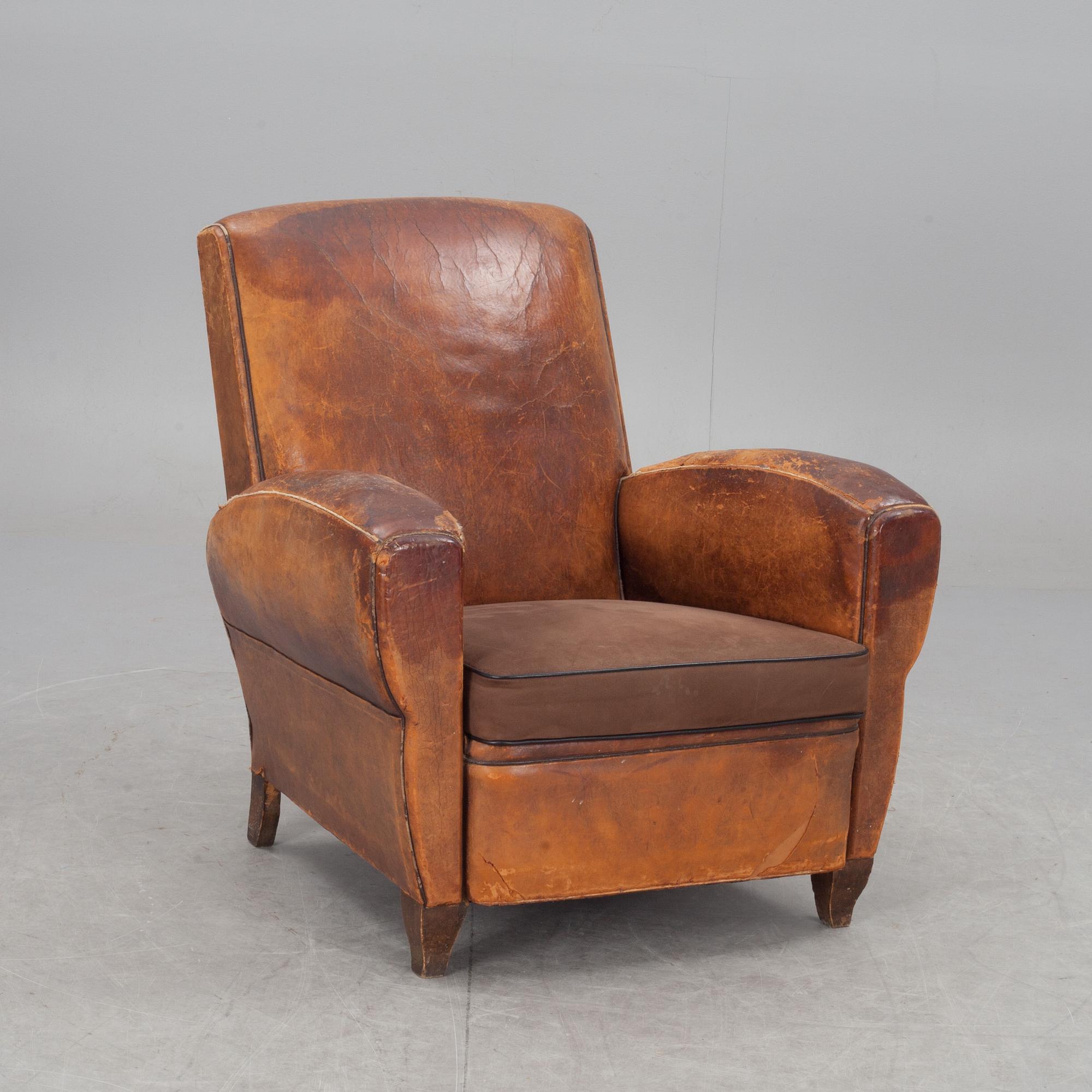 FÅTÖLJ, art deco, Frankrike 1930-tal.