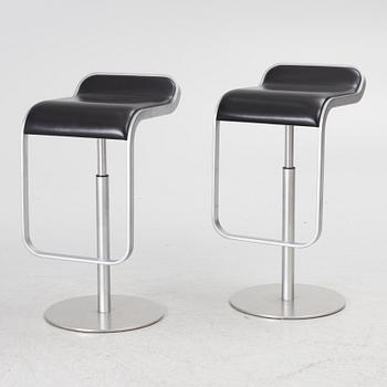 Shin & Tomoko Azumi, a pair of 'Lem' bar stools, LaPalma, Italy.