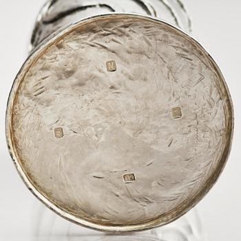 Louis Osman, a large Britannia silver beaker, London 1987.