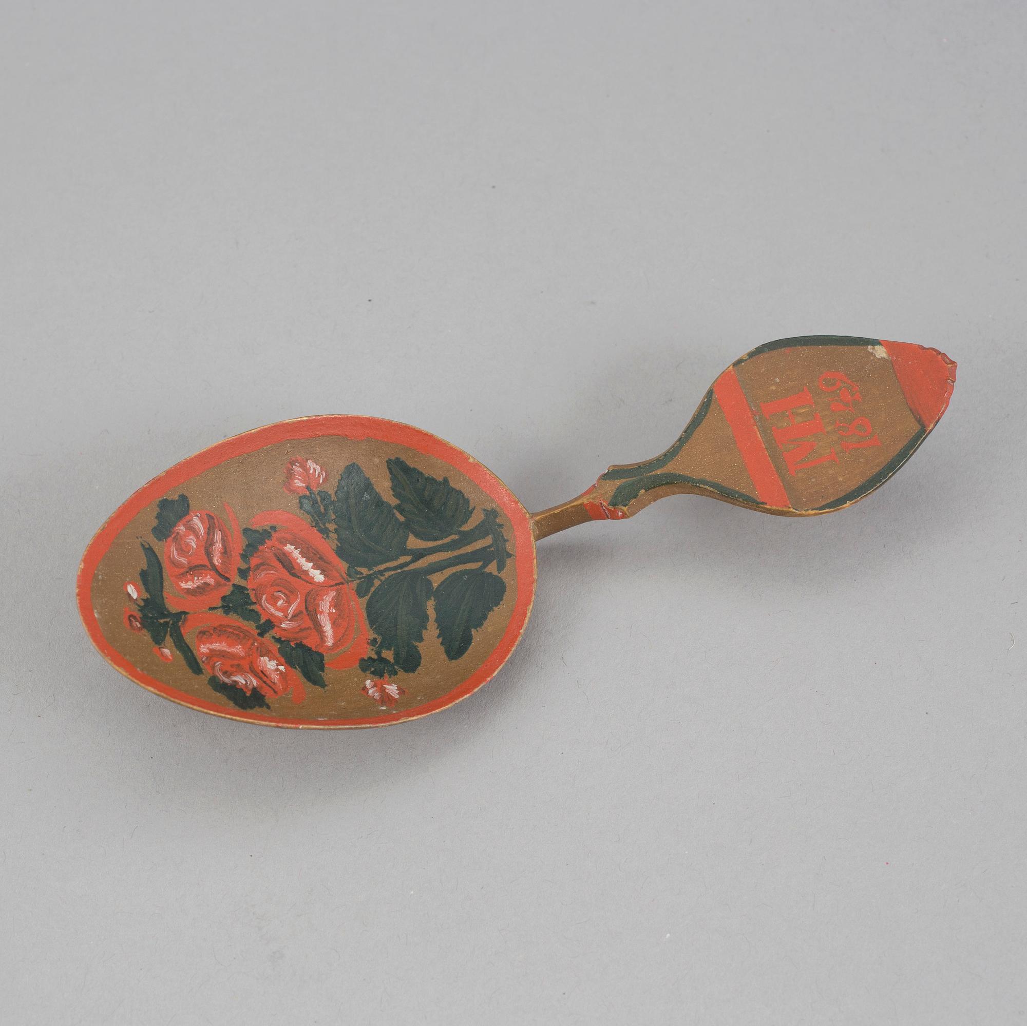 BRÖLLOPSSKED, friargåva, allmoge, tillskriven Pehr Schenler, Norrala, Hälsingland. Daterad 1849.