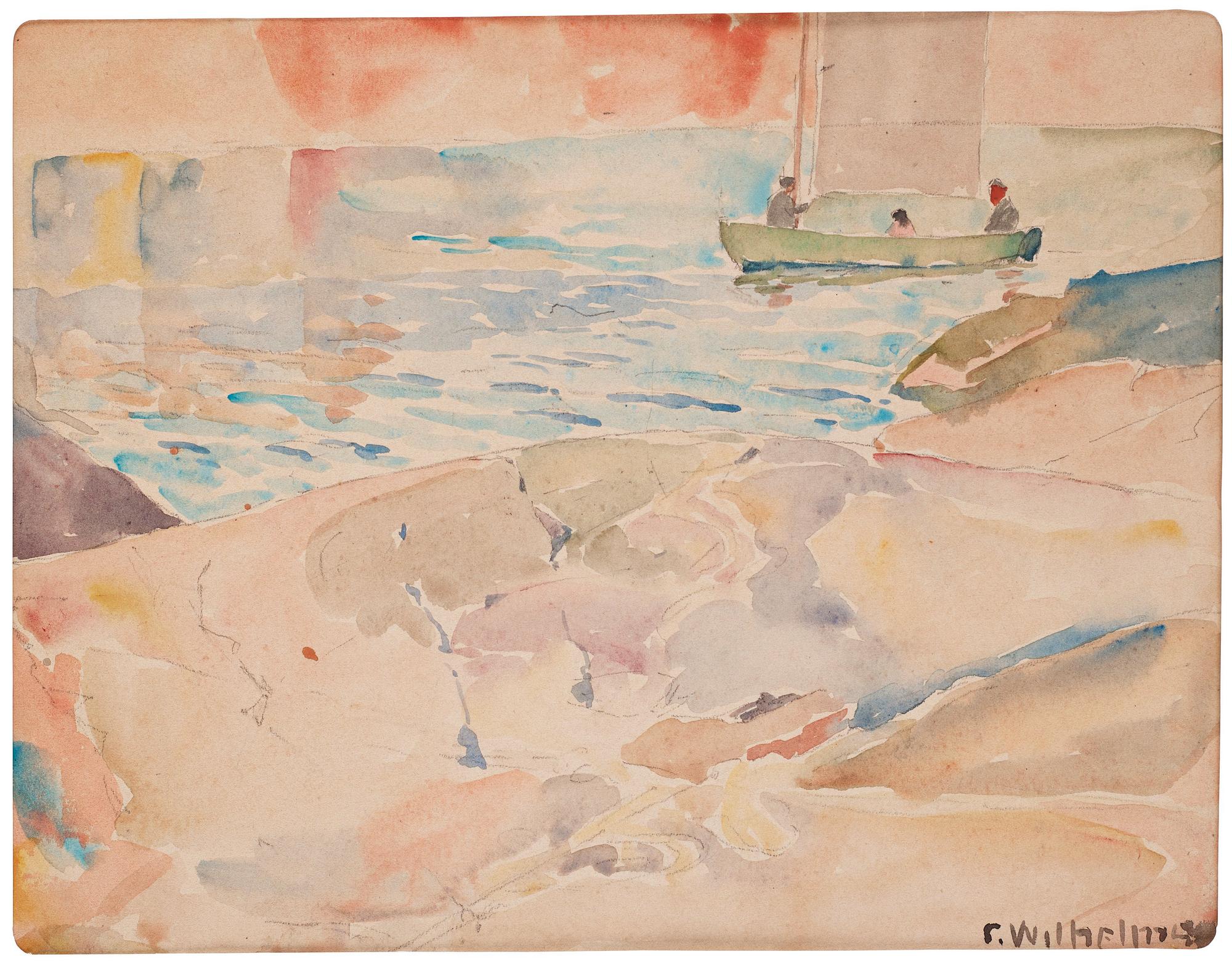 Carl Wilhelmson, Sailboat in the archipelago.