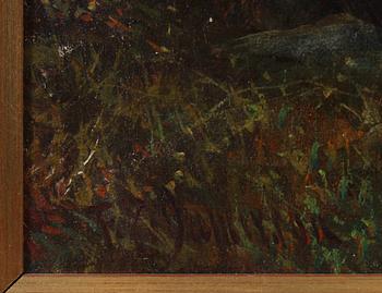 OKÄND KONSTNÄR, olja på duk, otydl sign.