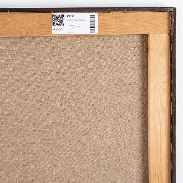 Tommy Hilding, oil on canvas, signed and dated 1982.