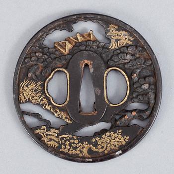 TSUBA, brons, Japan.