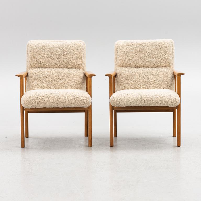 Karl Erik Ekselius, armchairs, a pair  
JOC furniture, 1960s.