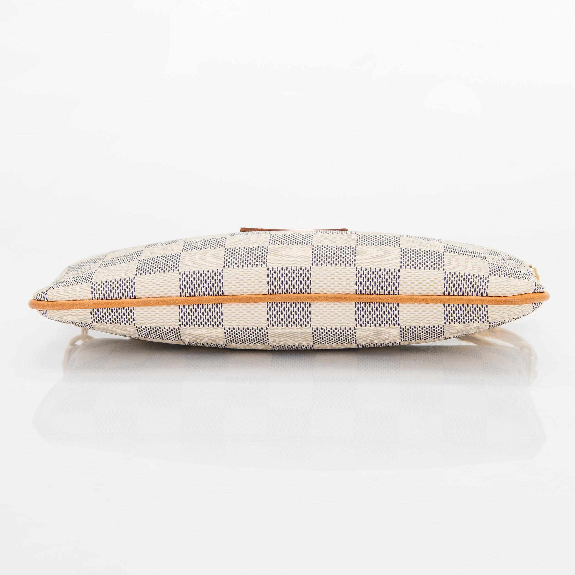 Louis Vuitton, a Damier Azur 'Milla MM Pochette' bag.