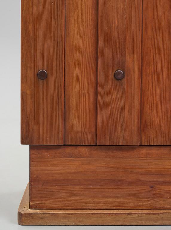 Axel Einar Hjorth, a stained pine 'Lovö' cabinet, Nordiska Kompaniet, 1930s.