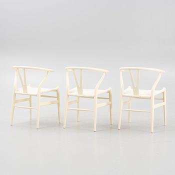 Hans J. Wegner, stolar, 6 st, modell CH24, "Y-stolen, Carl Hansen & Son, Danmark.