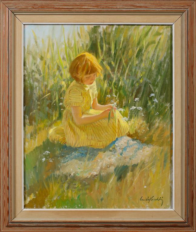 GUSTAF CARLSTRÖM, olja på duk, signerad.