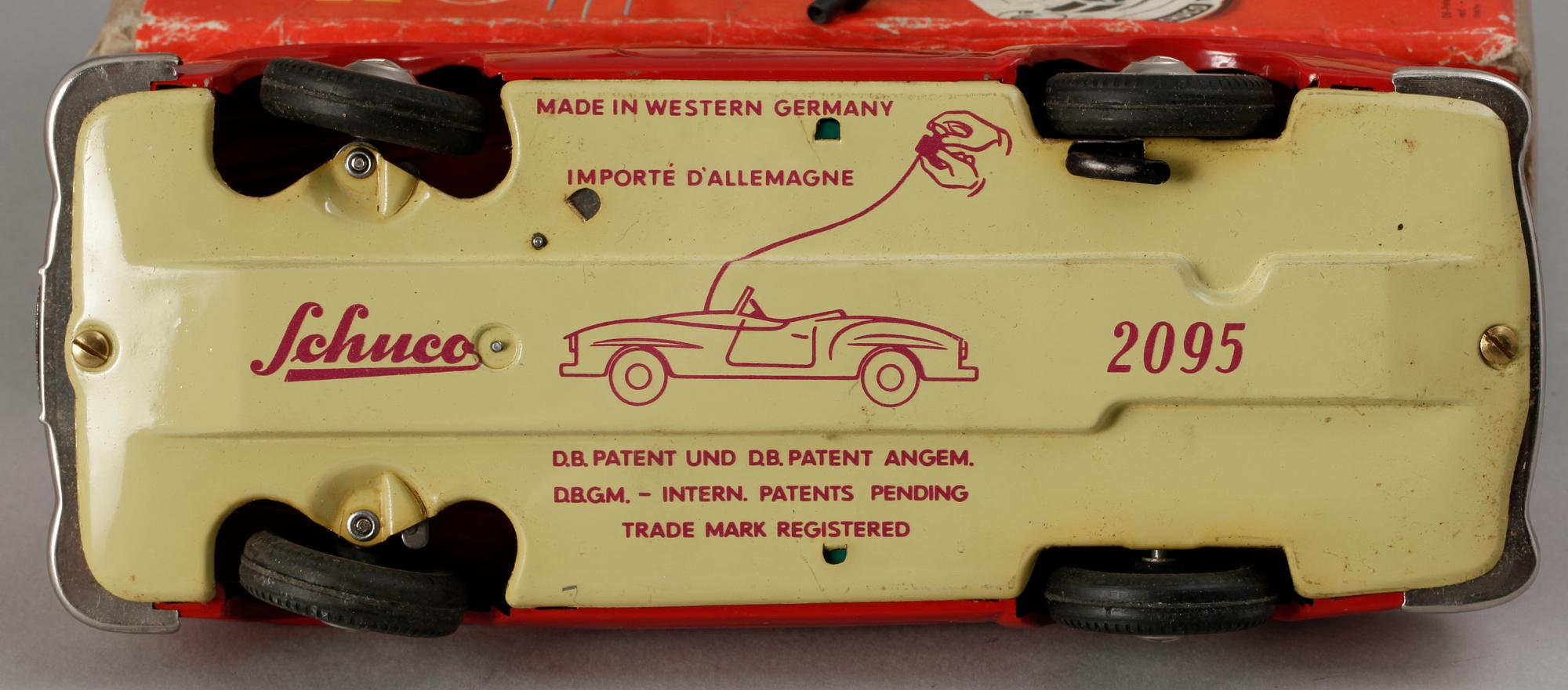 A German Schuco Fernlenk Mercedes 2095, 1950s.