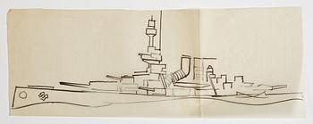 GÖSTA ADRIAN-NILSSON, sketchpad, 1920/30's, by the artist's own hand inscribed GAN with indian ink on the cover.