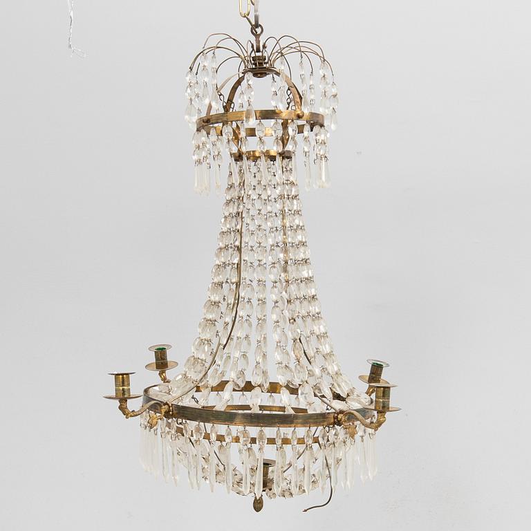 Chandelier, Gustavian style, 20th century.