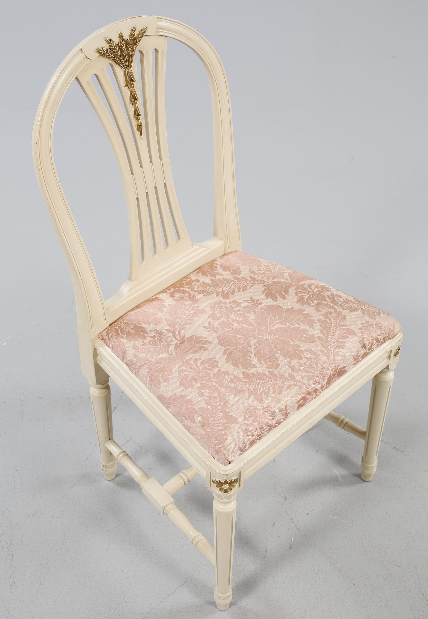 STOLAR, 4 st, gustaviansk stil, 1900-talets andra hälft.