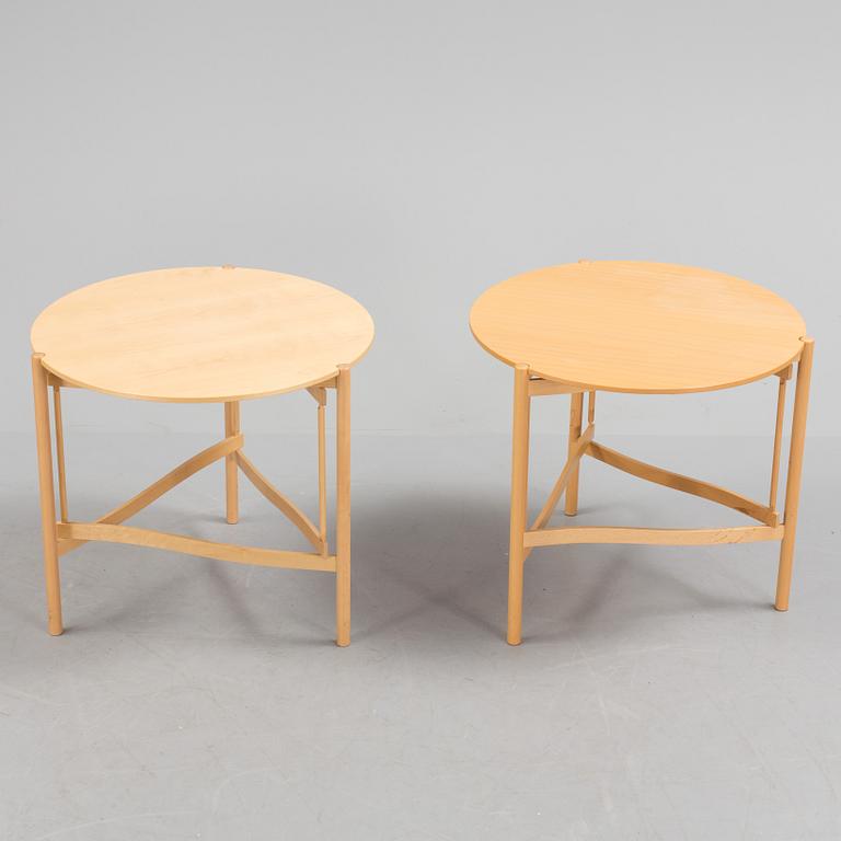 SOFFBORD, ett par, "Tema", design Hans Johansson 1987, Karl Andersson och Söner, Huskvarna.