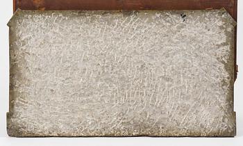 A late Gustavian mahogny commode.