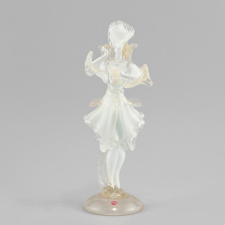 FIGURIN, glas, Murano, Italien, sannolikt 1900-talets tredje kvartal.