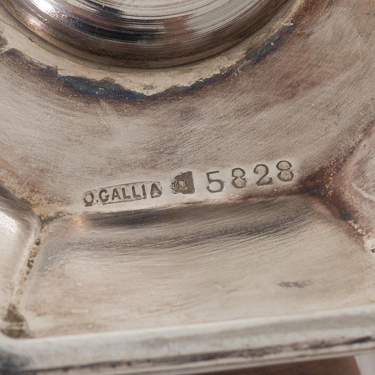 Kaffeservis, 5 delar, nysilver, Christofle Orfèvrerie Gallia, Paris, Frankrike, 1930-tal.