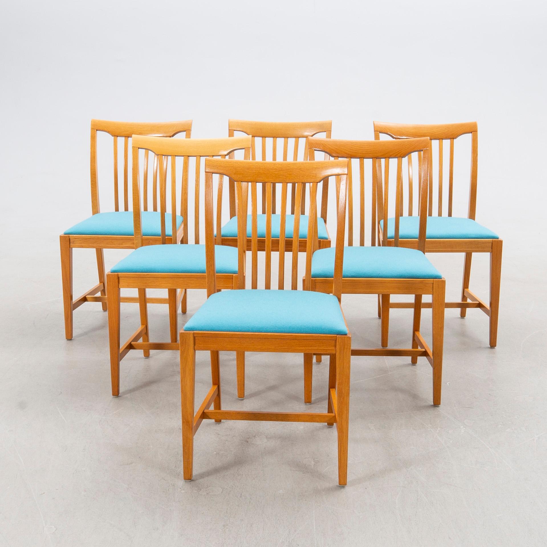 Svante Skogh, 6 st stolar, "Vindö", Balders snickeri, Vaggeryd, 1900-talets andra hälft.