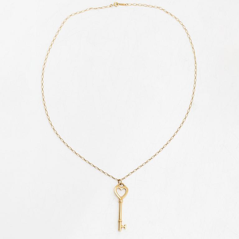 Tiffany & Co, halsband, "Heart Key", 18K guld.