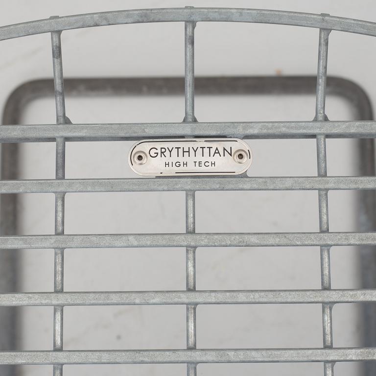 Nils Strinning, a pair of garden chairs and a table, 'High Tech', Grythyttan.