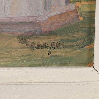 PRINS EUGEN BERNADOTTE, olja på pannå, signerad.