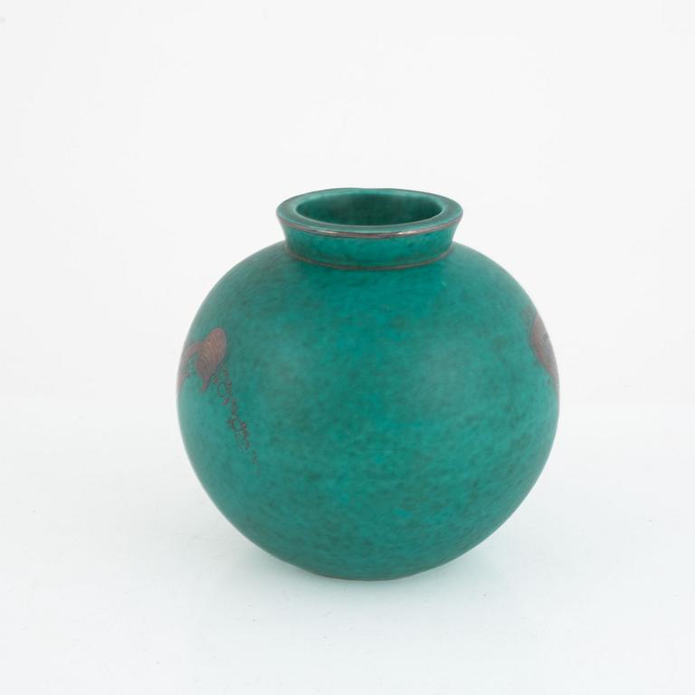 Wilhelm Kåge, an "Argenta" stoneware vase, Gustavsberg, Sweden, 1939.