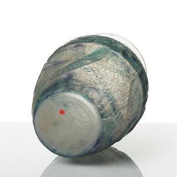 Gabriel Argy-Rousseau, a Frise Grecque pâte de verre glass vase, France 1920-30's.